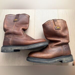 DeWalt steel toe edgemont Wellington  Brown Leather work Boots 7.5